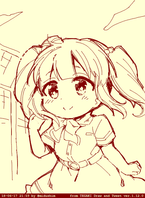 「智絵里 #tegaki_dt 」|みづしま亜留のイラスト