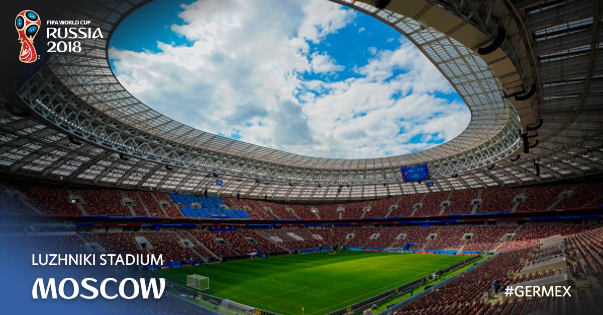 FIFAWorldCup's tweet photo. Meanwhile, in Moscow, the scene is set for #GERMEX 👀 https://t.co/ImjbSft944