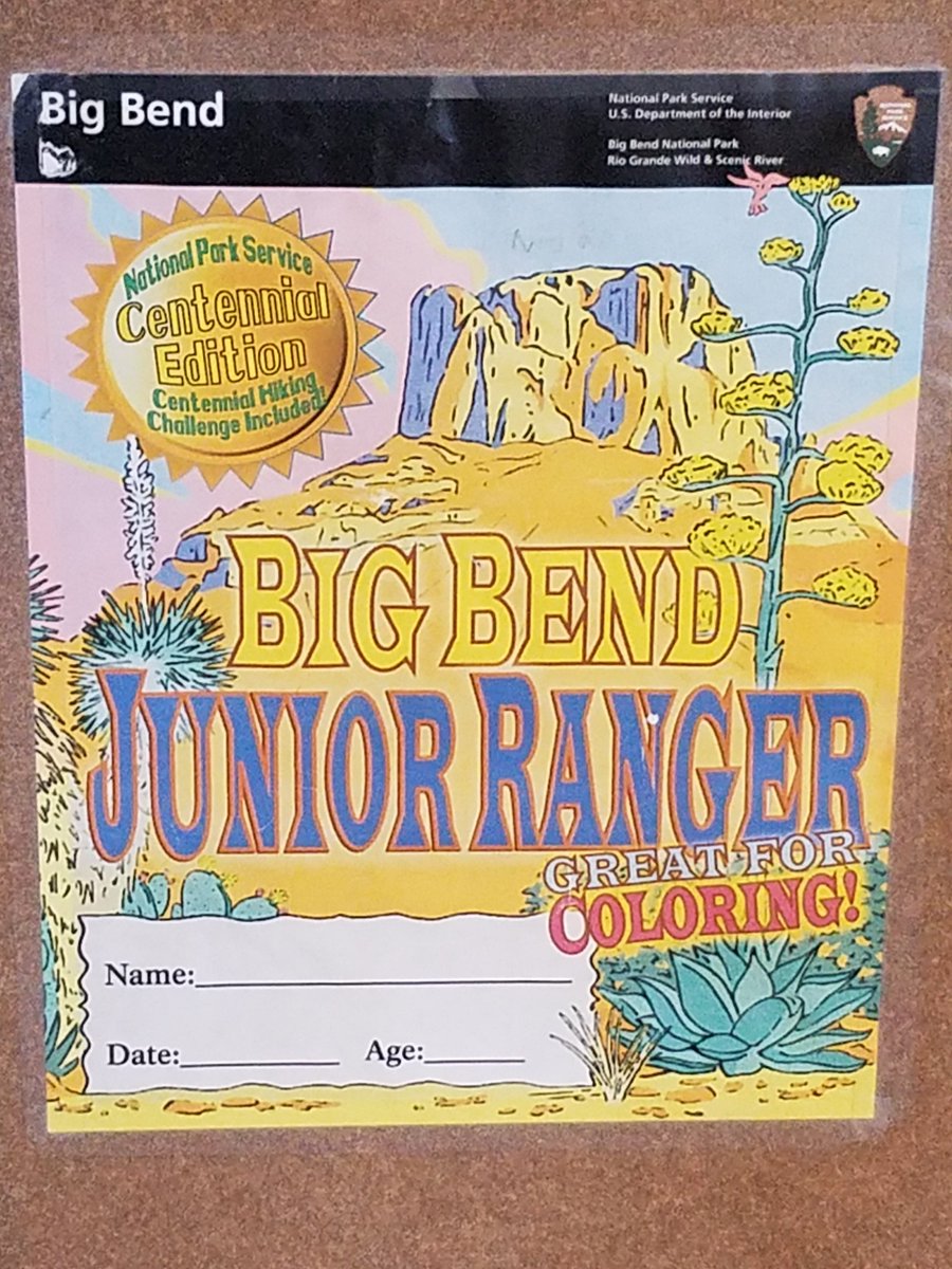 visitbigbend's tweet photo. Big Bend National Park has great Junior Ranger activities! Check with ranger stations at Panther Junction and Chisos Basin to pick up a Junior Ranger activity book!
.
.
#JuniorRangers #ActivityBook #ProgramsForKids #LearnEmYoung #VisitBigBend https://t.co/0HLXFPvprc