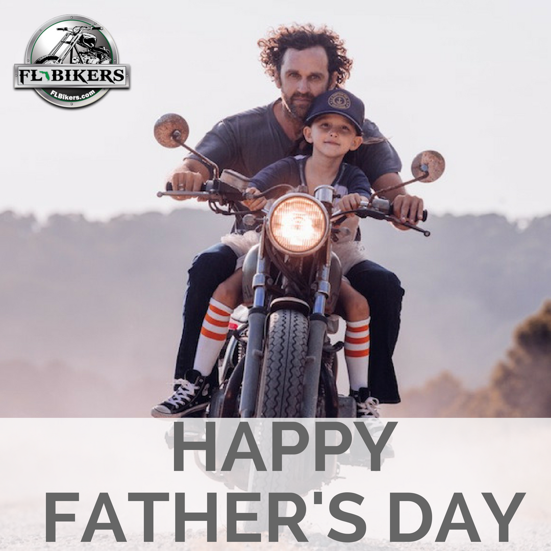 FLBikers's tweet image. Happy Father’s Day, bikers! How many of you got your love of bikes from your dad?