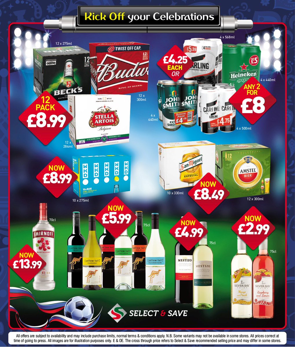 SelectandSave_'s tweet photo. World Cup 2018 Deals. Available from 1st June - 30th June 2018 https://t.co/eTaJMCiYhW