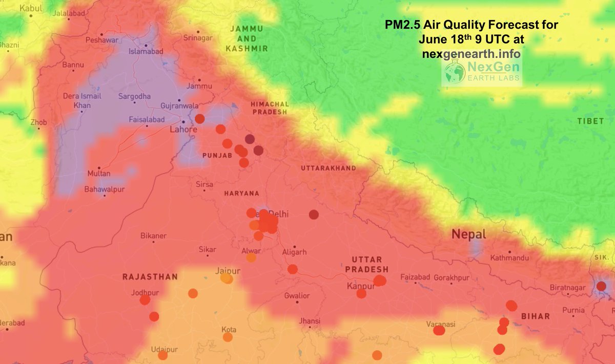 air quality forecast for tomorrow at nextgenearth.info @airqualityindia  @Open_AQ @LetMeBreathe_In @c40cities @moefcc @TheHinduScience @ndtv @iitmpune @iitbombay @CCACoalition @BreatheLife2030 @MinScTechGoI @MonsoonUK @kolkatacleanair @prarthana_delhi @PrakashJavdekar