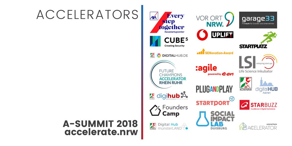 digihub_de's tweet photo. Der A-Summit versammelt die Accelerator-Programme aus NRW unter einem Dach 🚀Trefft u.a. @HelloFounders @axa_stupce @DigitalHubMs @digitalHUBac @BonnHub @STARTPLATZ @vodafone_de @EON_agile @UniAccelerator @startport_ruhr @cube5security #asummitnrw #acceleratenrw #accelerator #nrw https://t.co/zBO7RyVaAa