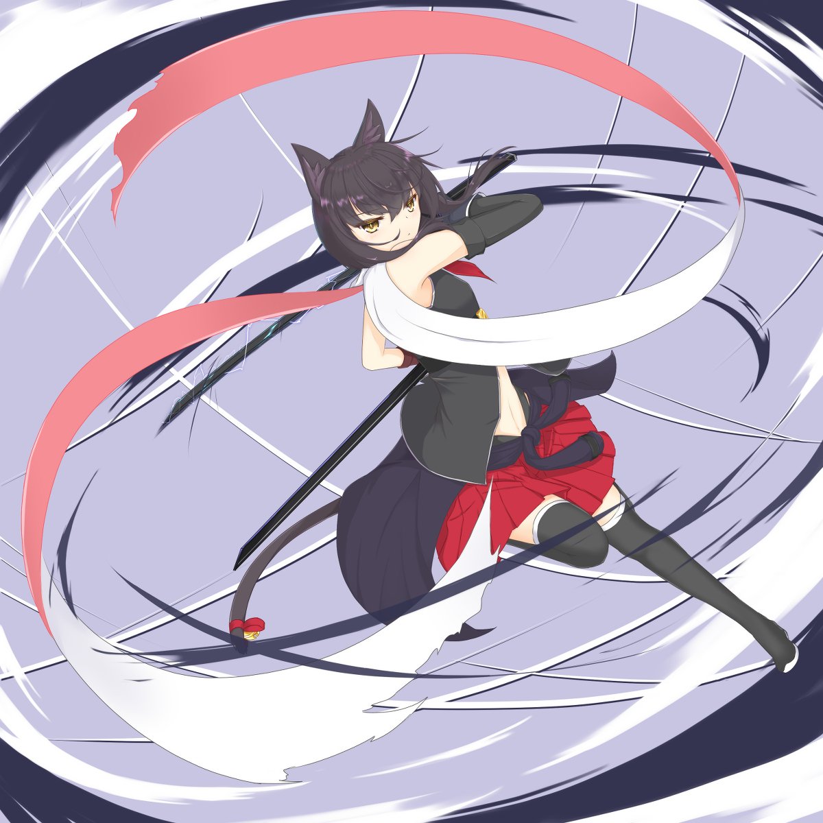 ニア オリジナル 女の子 獣耳 ケモミミ うちの子 獣娘 武器娘 ひのかえで Skeb依頼受付中のイラスト