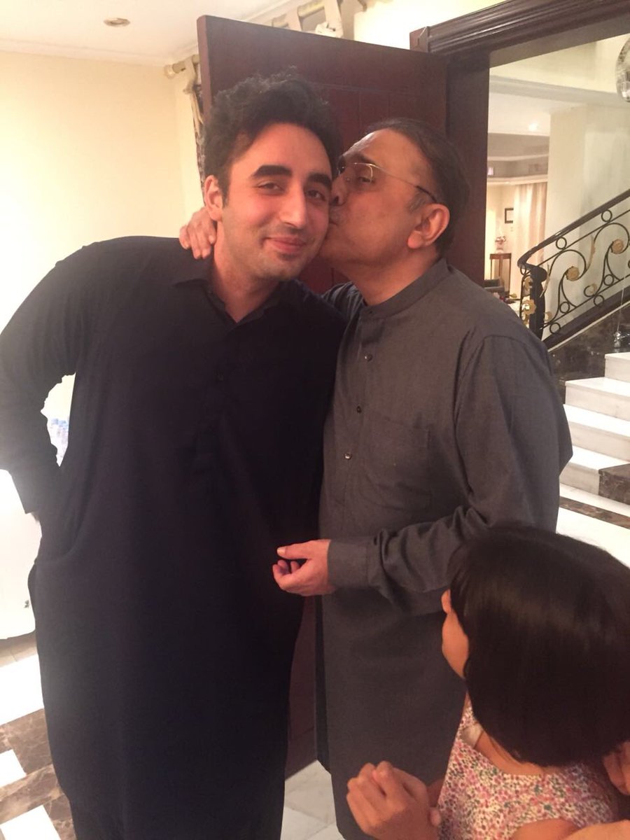 Image result for zardari and bilawal fathers day