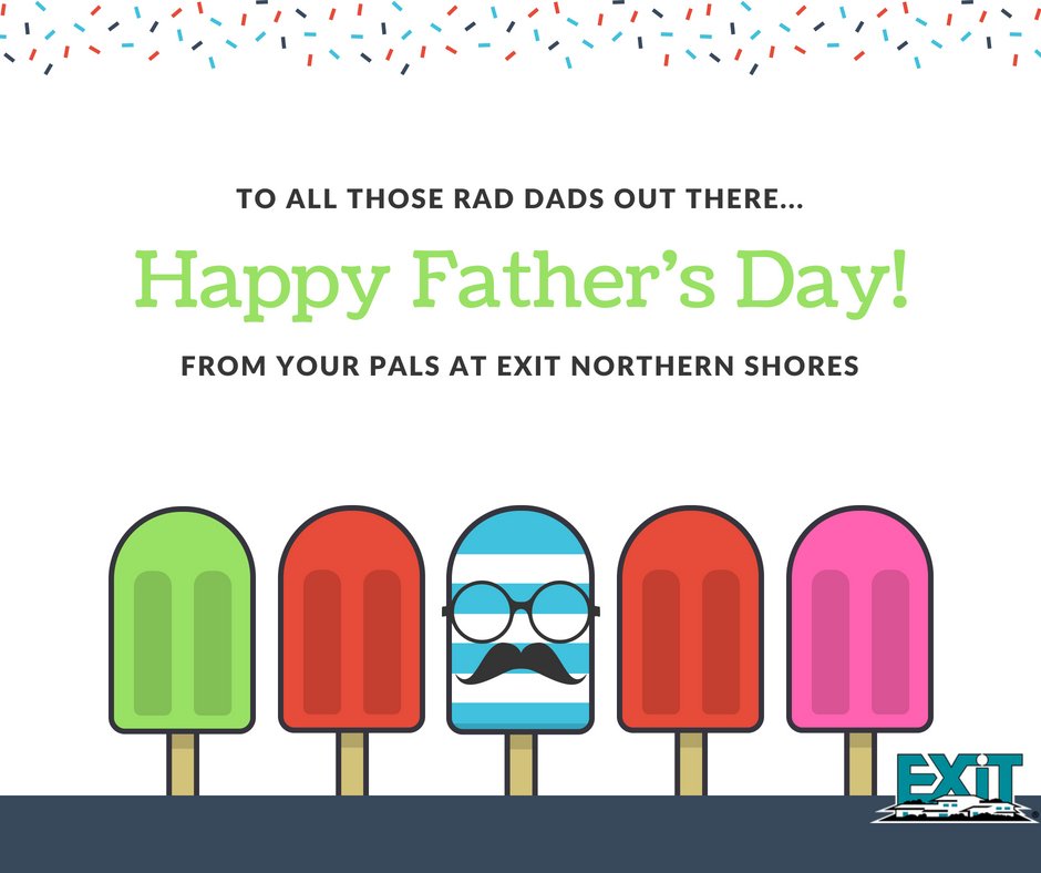 EXITNorthern's tweet photo. #HappyFathersDay to all the cool dads out there! #EXITRealty #RealEstate #traversecity #elkrapids #kalkaksa #northernmichigan https://t.co/yndts2NHmi