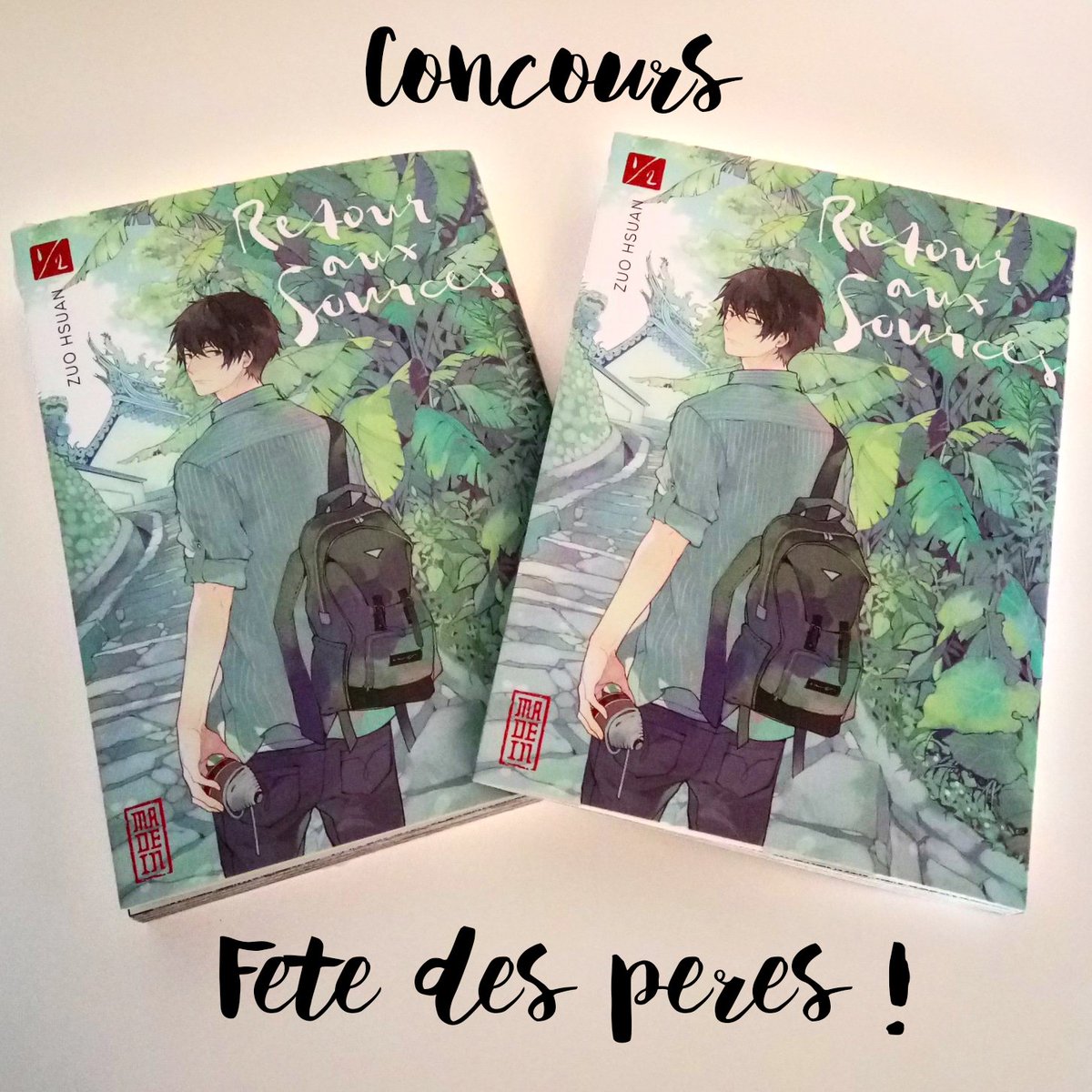 EditionsKana's tweet photo. Concours "RETOUR AUX SOURCES" ! 
A l'occasion de la fête des pères, nous vous proposons de gagner 3 tomes de Retour aux sources ! Pour participer, il vous suffit de retweeter cette publication ;)
Tirage au sort le 25/06 🌳 https://t.co/kBlOovfSxa