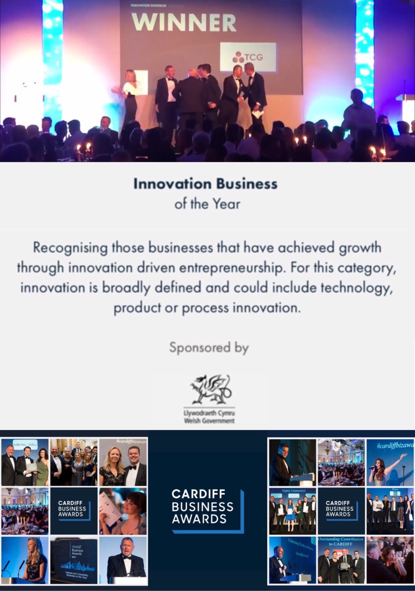 philip_sebry's tweet photo. A big thank you to @CardiffBizAward for hosting this prestigious evening. Thank you @WelshGovernment for sponsoring this award category for Innovation Business of the year. 
Congratulations to the @TCG_LTD Team headed up by my son @ThomasSebry &amp; our recycling guru @TimHourahine https://t.co/SuFBZ5ugy6