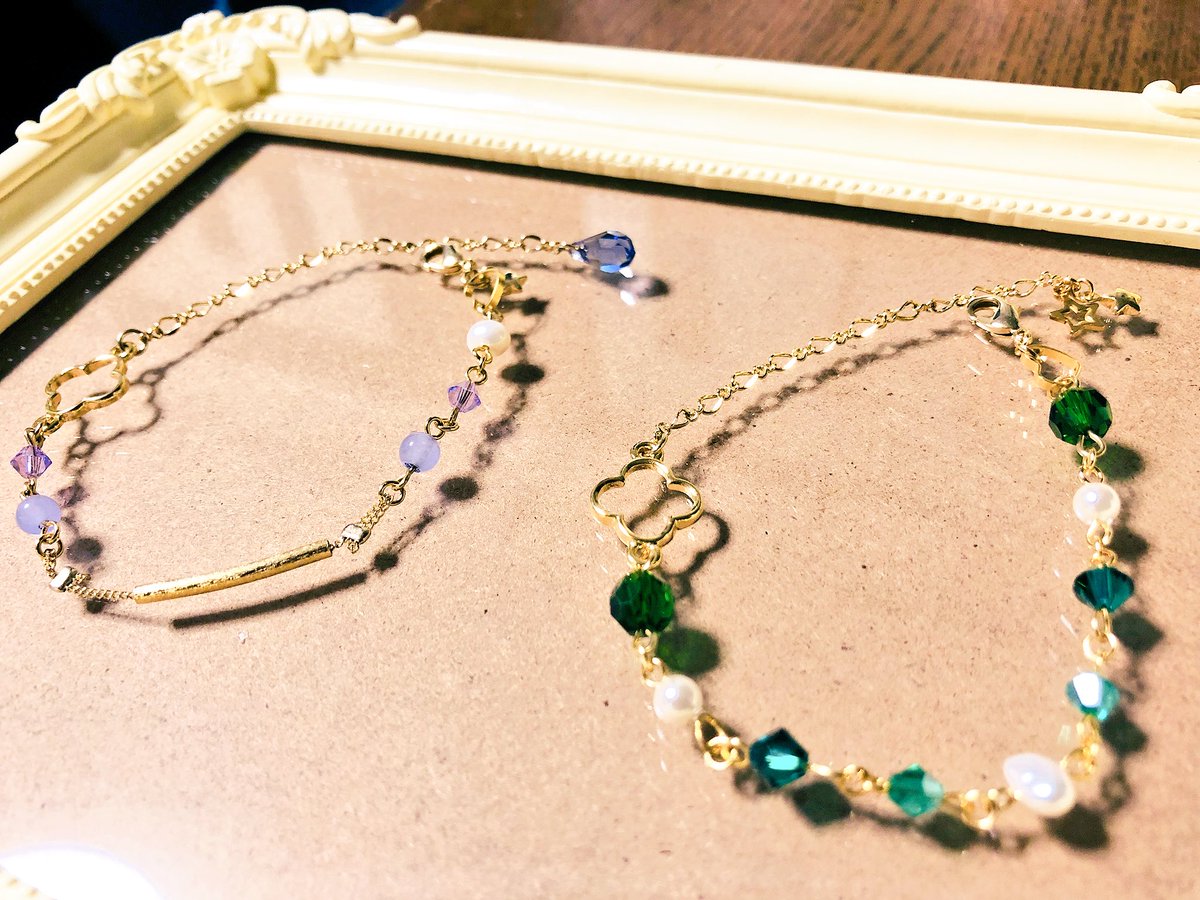 Fragilemoon ブレスレット 黒子のバスケ 黒バス 陽泉 オマケ 花宮モデル パイプを使ったブレスを作りたかったのと もう1つはお世話になってるハンドメイド作家さんへのプレゼントに 花宮イメージ 黒バス手芸部 陽泉高校 黒子のバスケ