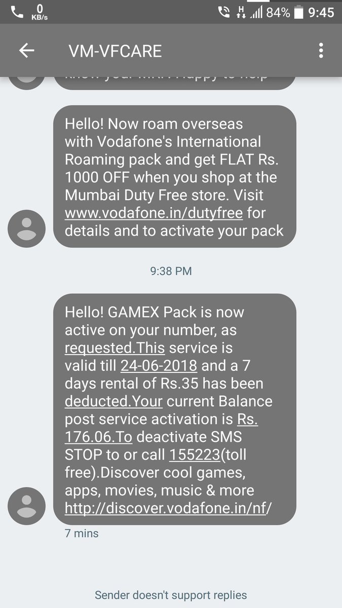 Experiencing @VodafoneIN and their wrongful business practices - I didn't activate any such services #fail