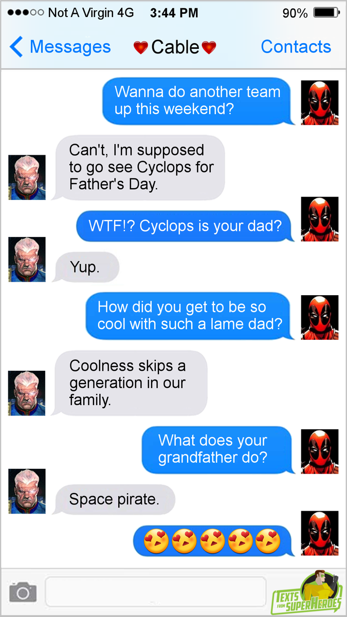 From Superheroes On Twitter We Don T Have Dad Jokes But We Do