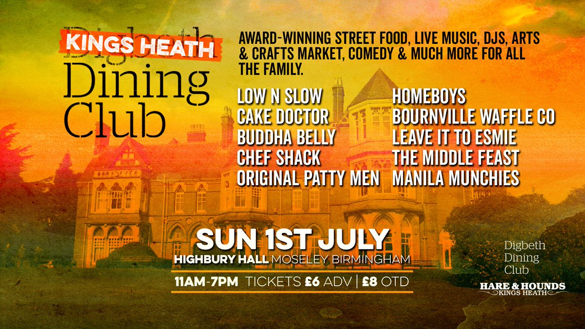 Have you seen our food lineup for our next Kings Heath Dining Club? 😍 

Tickets &gt;&gt; bit.ly/2Jhzz8s