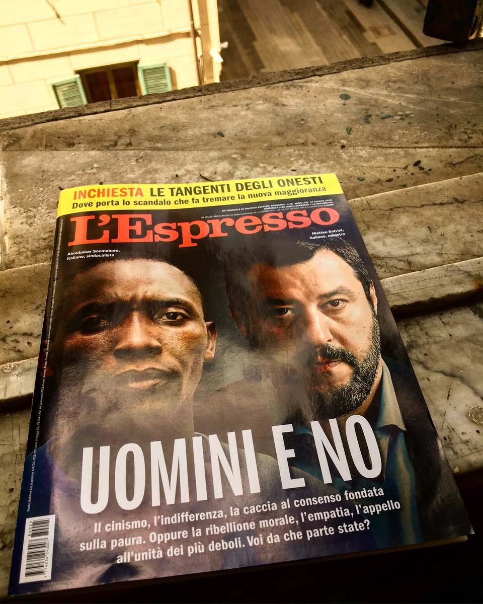 zdizoro's tweet photo. La copertina che mancava, per un numero tutto da leggere #uominieno #lespresso #marcodamilano #aboubakarsoumahoro https://t.co/cjzD4Tpm5S