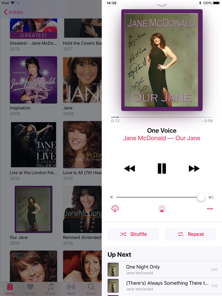 snuffysi's tweet photo. Listening to our @TheJaneMcDonald ‘mix-tape’ chillin’ on a Sunday afternoon. #ourJane #JaneMcDonald @TeamJMD @TheJaneMcDonald @channel5_tv @theJMDband #CruisingWithJaneMcDonald https://t.co/a9wZ6Qhf7b