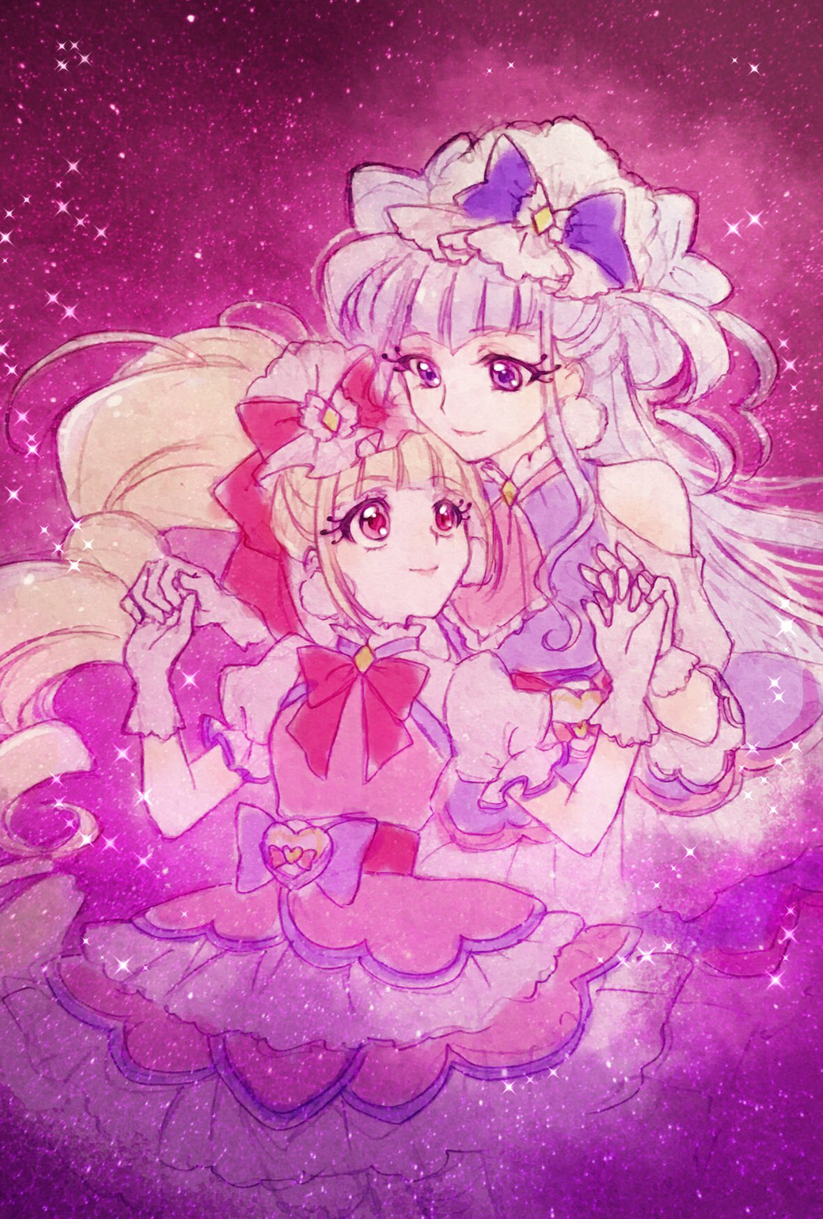愛禅 キュアマシェリ Amp キュアアムール プリキュア版深夜の真剣お絵描き60分一本勝負 T Co Rhkziylnxw Twitter