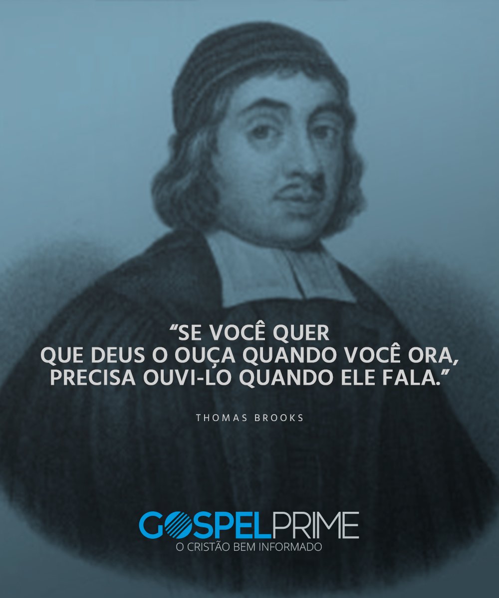 gospelprime's tweet photo. Se você quer que Deus ouça quando você ora, precisa ouvi-lo quando ele fala.
Thomas Brooks
#GospelPrime https://t.co/Ebz6sByTr7