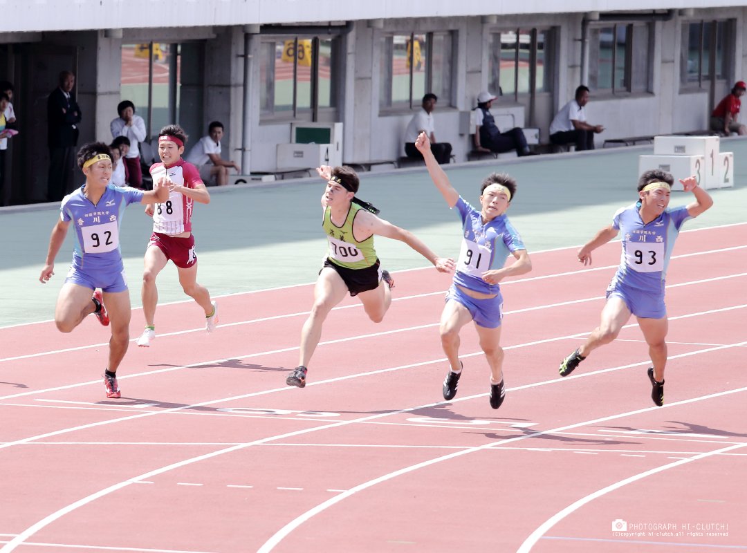 Hiclutch Sports 第71回四国総体陸上 18 06 17 Sun 香川県立丸亀競技場 男子100m決勝 野上翼 四学香川西 10 56 田原晴斗 四学香川西 10 66 豊嶋琉久 四学香川西 10 68 四国総体 陸上 高校陸上 T Co 400uuakntw