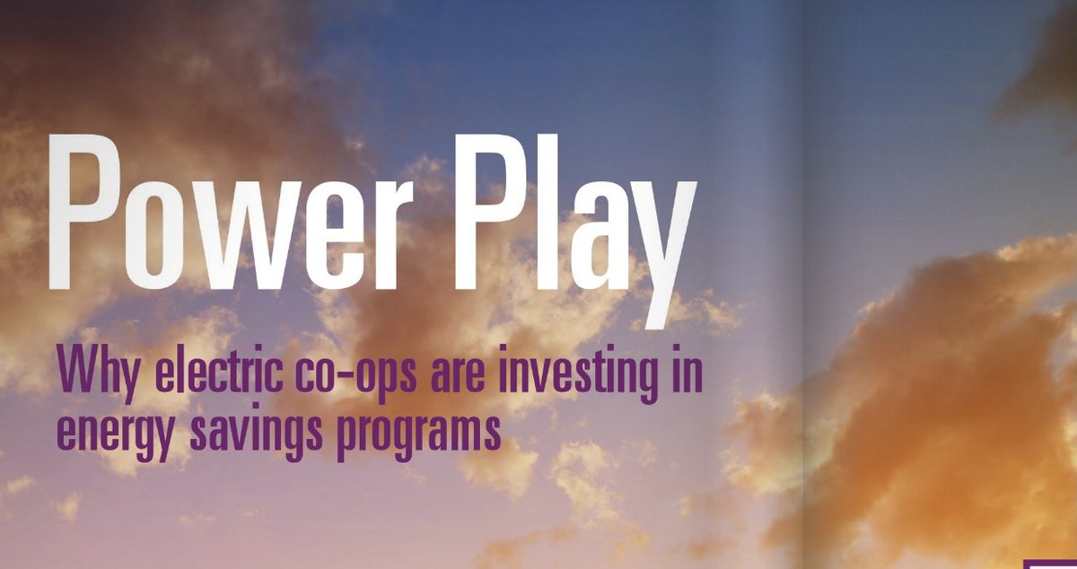 NCBACLUSA's tweet photo. #SundayReads - Power Play: Why electric co-ops are investing in energy efficiency programs @nrecanews @eesionline https://t.co/nYRFIsBeKr https://t.co/mpqVLpsfJ7