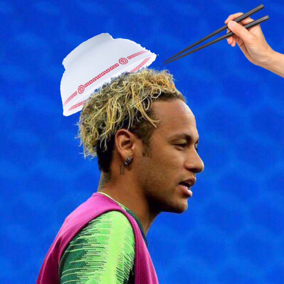 Shinji ネイマールの新髪型 ラーメンひっくり返したみたい ネイマール Neymar Worldcup T Co Gfuhi0e1dj Twitter