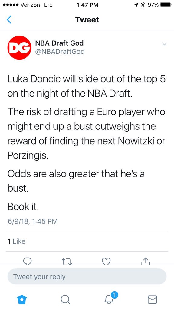 dcrono's tweet photo. @NBADraftGod I actually believe you have sources but this is why it is crazy to make definitive statements like Book It and Take it to the bank so early in the draft process https://t.co/omwaVVvJS2