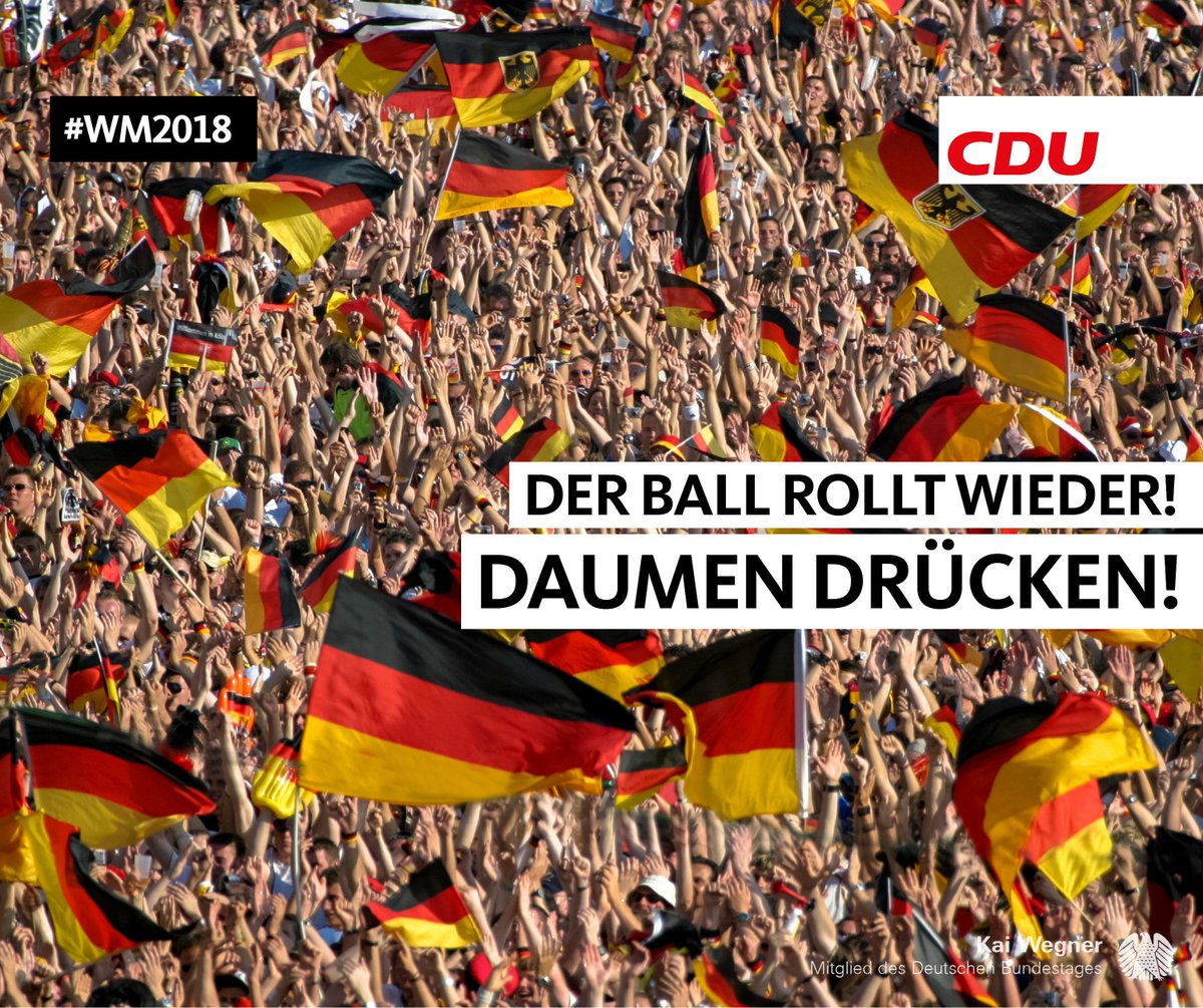 kaiwegner's tweet photo. Anfeuern, mitfiebern und heute fest die Daumen für #SchwarzRotGold bei der #WM2018 drücken! Auf zum #5Stern, Jungs! #WorldCup https://t.co/6sm1PygkiN