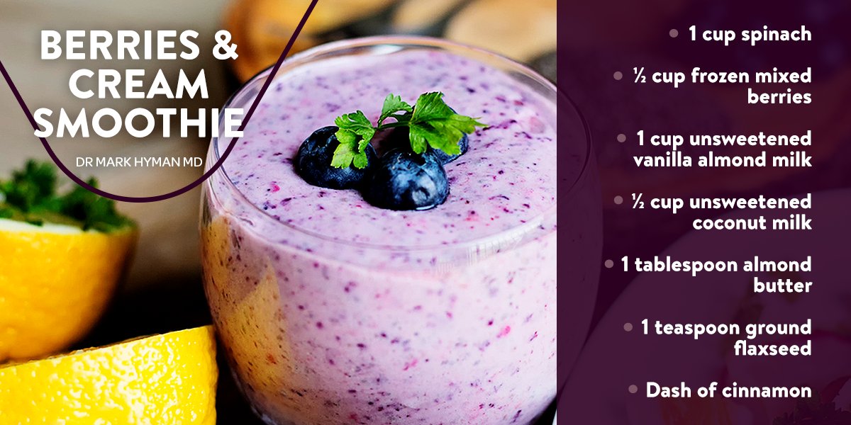 Mark Hyman M D This Delicious Smoothie Is So Easy To Make And A Great Way To Kickstart Your Day Curb A Craving Or Even Have As A Meal T Co 2ykbb4yduv