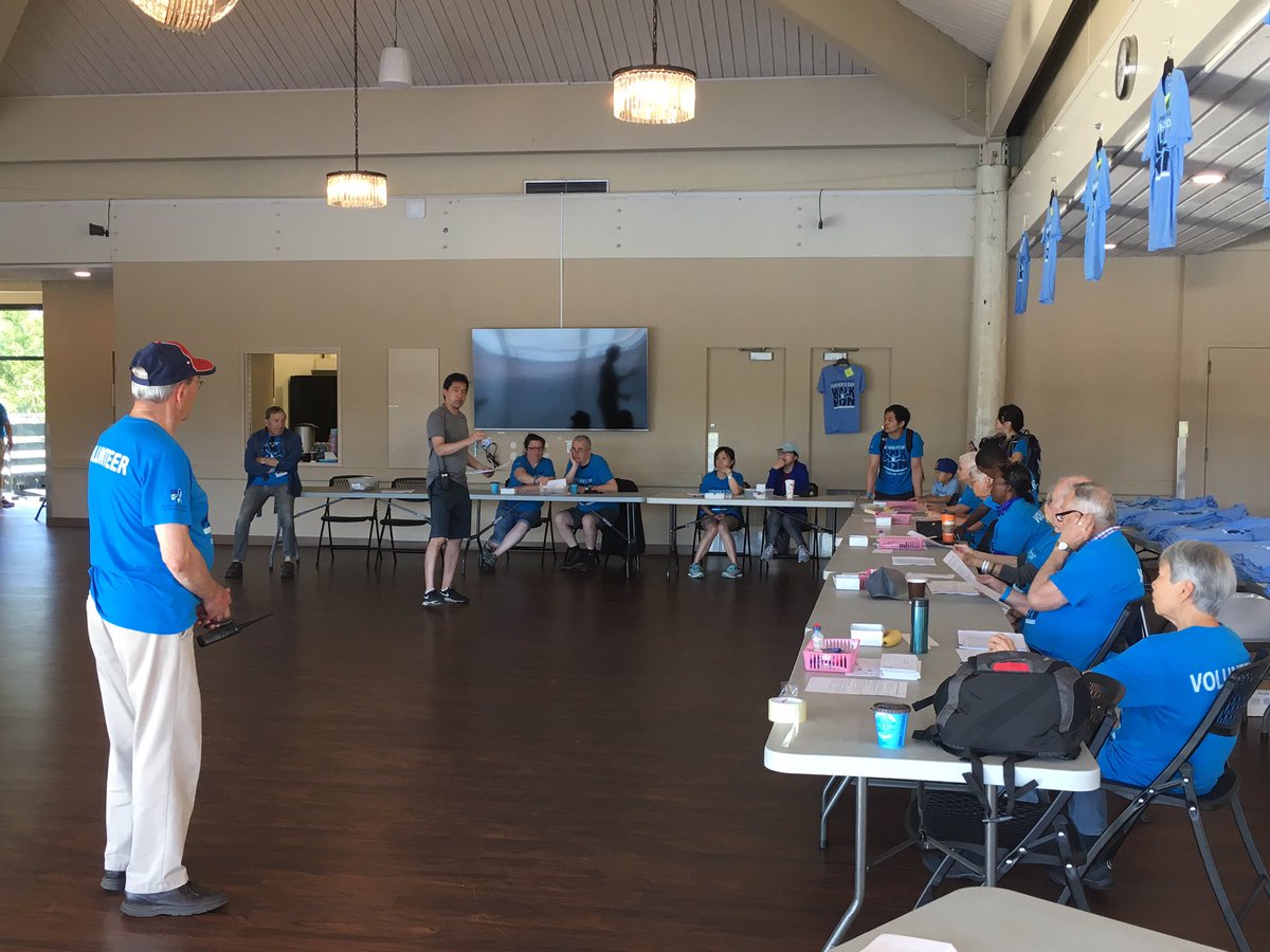DadsDayWalkRun's tweet photo. Our registration volunteers getting the final low down before the @RaymondJamesCDN @RJCFoundation #FathersDayRunWalk participants arrive. Here we go!! https://t.co/FR2YLmQz3d