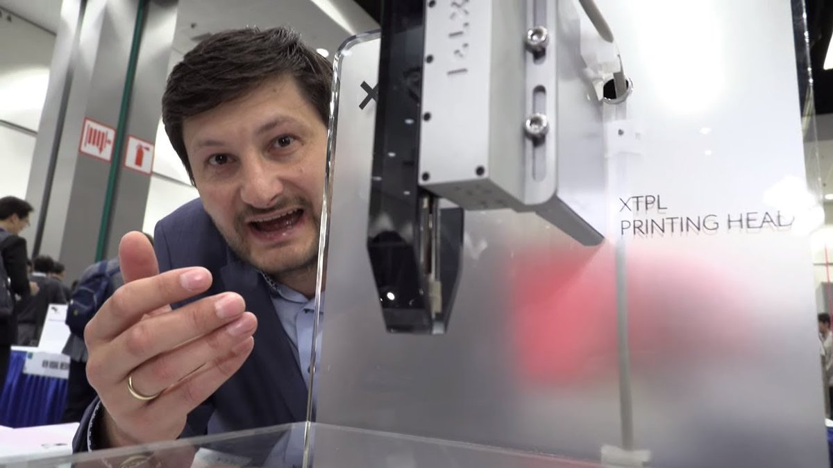 Charbax's tweet photo. XTPL ultra-precise Nanometric Printer receives Honorable Mention at Display Week 2018 I-Zone: XTPL received an honorable mention from I-Zone judges for its innovative product that prints extremely fine film structures using nanomaterials. XTPL’s… https://t.co/CPd4h40gvF https://t.co/wsUvfyPYbk