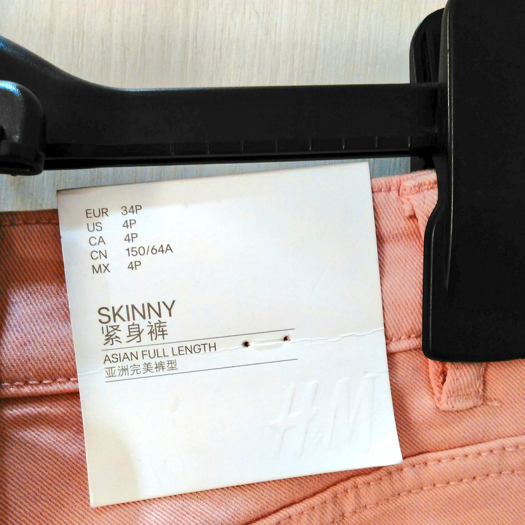 thisisnotayao's tweet photo. #thanks Shanghai shopping for teaching me this definition of petite sizing: "Asian full length" @hm https://t.co/jUiihlOyDL