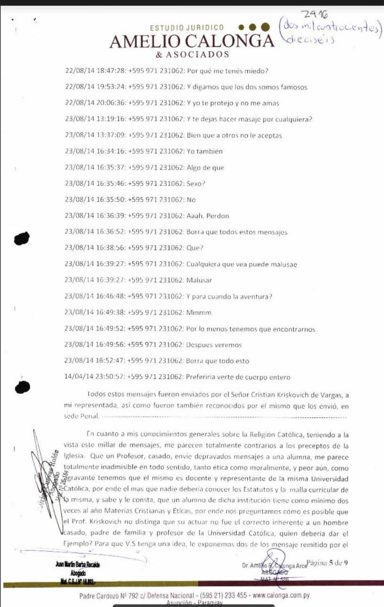 nanduti's tweet photo. ¿TE PONDRÍAS ESTE DISFRAZ? Mensajes de texto enviados por el actual titular del Jurado de  Enjuiciamiento de Magistrados Christian Kriskovich a su alumna de la  UCA. Ella denunció por acoso sexual pero se desestimó la causa ya que el hecho fue considerado como "galanteo". #1020AM https://t.co/Czjy7rC6qK