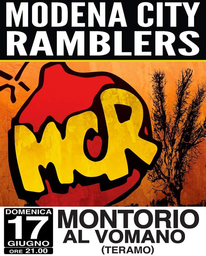 MCityRamblers's tweet photo. #LetsGoRamblers stasera #17giugno vi aspettiamo a #montorio al #Vomano #Abruzzo 😎🍀 #MCR #sullastradacontrovento #summertour #tour2018
#modenacityramblers
#montorioalvomano https://t.co/xi0Eps2FR9