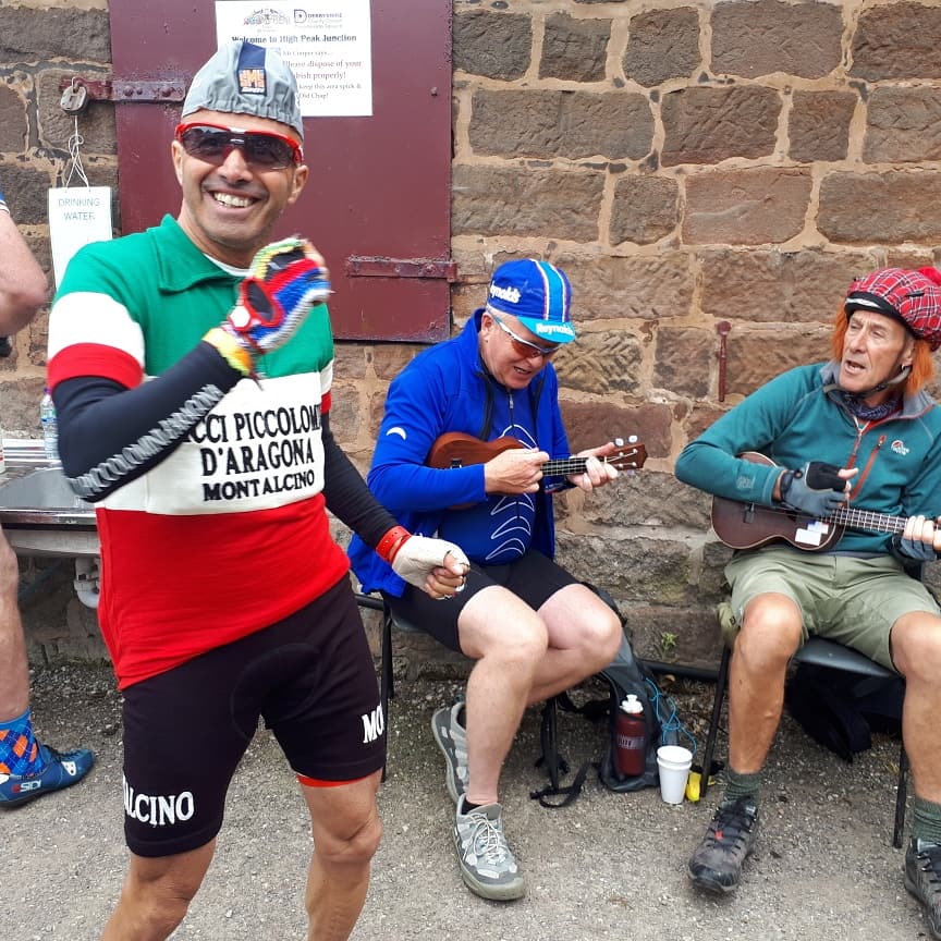 LudwigMentz's tweet photo. Mr Paolo Biancini seems to have had a good day. Whilst #Mentzendorff riders have returned somewhat fatigued. @cpdavini @EroicaBritannia https://t.co/rvlFHekCt0