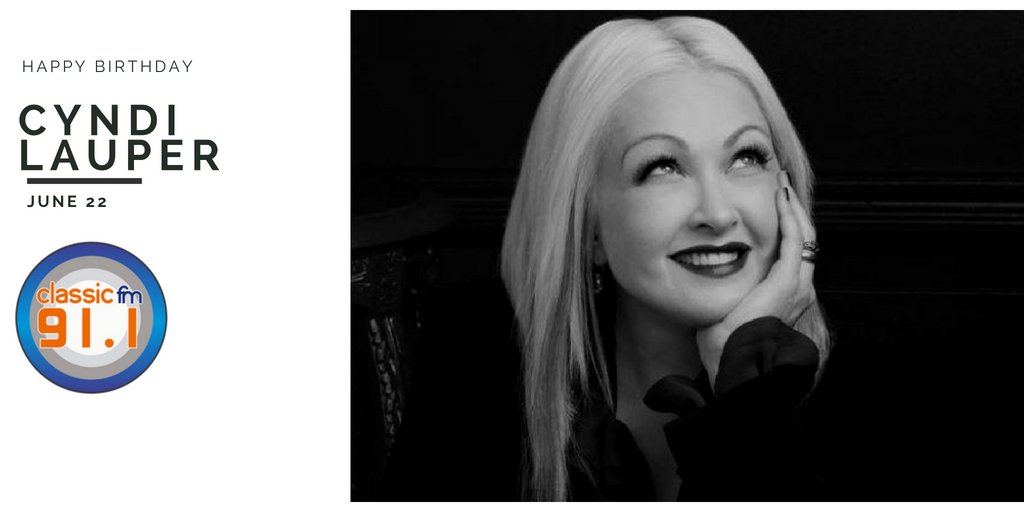 Happy birthday to veteran singer Cyndi Lauper. 
You can listen to all her hits at  