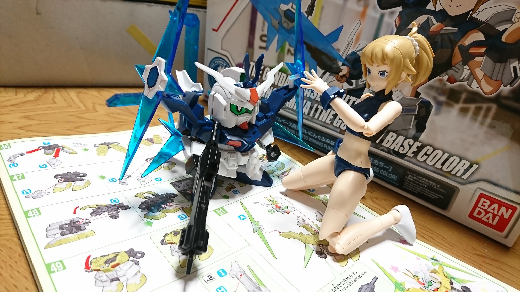 俺が チャーハンだっ Sur Twitter ういにんぐふみな ガンダムベースカラー 完成 コスヒロインズシリーズ初めて作ったけど よく出来てるな コレ スターウイニングに分離できるのが特に素晴らしい ガンプラ T Co J93x8agqx1 Twitter