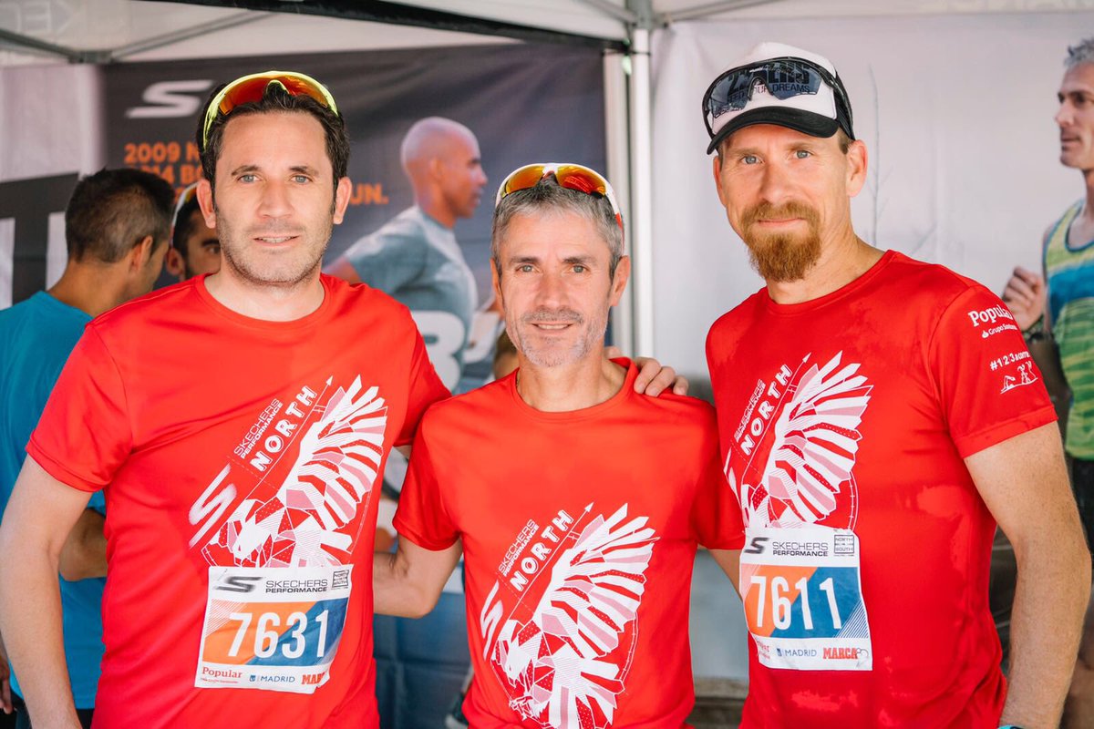 maratonfiz's tweet photo. Agradecer a @skechersspain el buen rollo entre los #GorunNorte y los #GorunSur en Madrid. Los duelos nos calientan  la sangre, gane quién venza lo importante es disfrutarlo. Nadie malherido. Gracias a los 4.500 Norteños y a mis hnos : de padre @runners_es @RUNNINGFIZ @sevilleman https://t.co/iUrA90OZCP