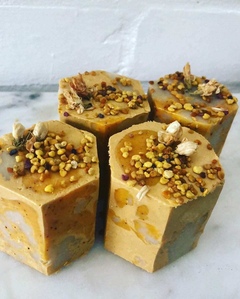 CJSoapDesign's tweet photo. Remake of my Bee Soap - with honey, beeswax, pollen and Jasmin flowers. #skinare #luxurylifestyle #summertime #beeswax #artisan https://t.co/T0INuSXEsW