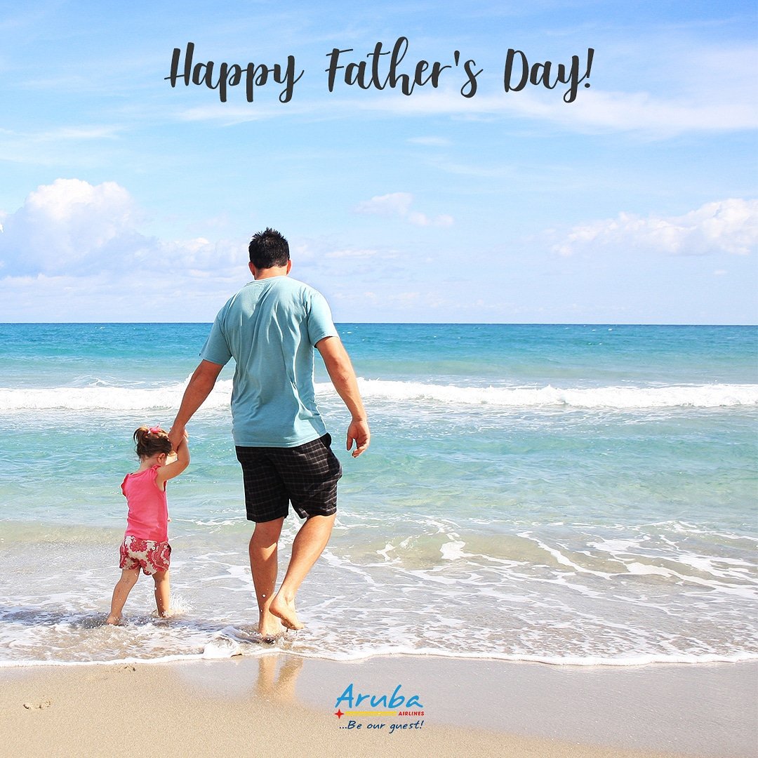 We celebrate fathers all over the world, even one day is not enough to honor how special they are.

Happy father's day! .

#fathersday
#diadelpadre
#ArubaAirlines 
#BeOurGuest