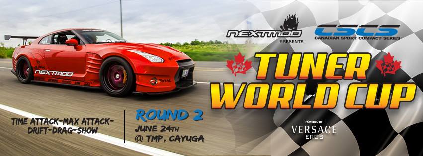 Sunday June 24: 

Nextmod presents CSCS Round 2!

Round 2 of Canada's Biggest Sport Compact Racing Series is coming FAST! 

Spectator Tickets - $25 at the Front Gate (Cash Only)
Includes FREE Parking & Pit Access!
Kids 12 and under -- FREE!