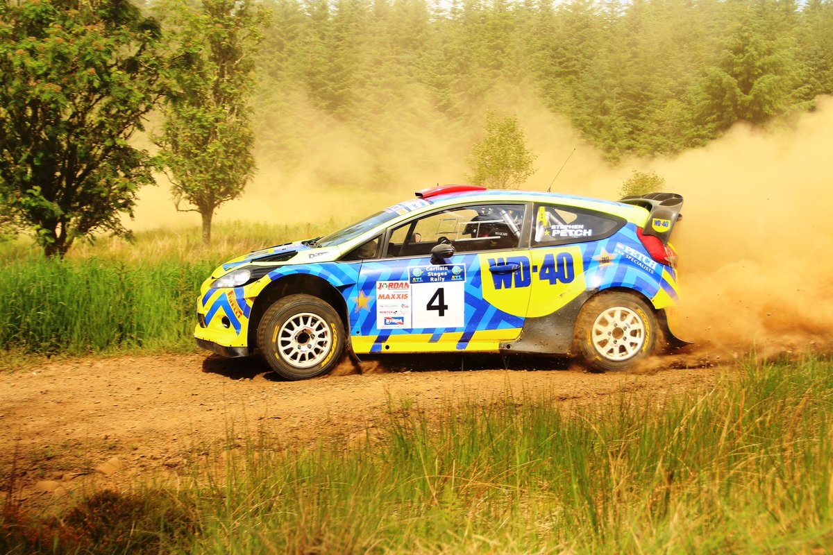 andrew_herny's tweet photo. @petchyrally & Michael Wilkinson @BTRDARally @CarlisleStages run was cut short after a trip off the road in thundery conditions in Kershope forest, which couldn't contrast more with the earlier stages! @MSportLtd @OriginalWD40_UK @sgpmotorsport @sgpetch #FiestaWRC #8YMA https://t.co/MAqCbFUdYn