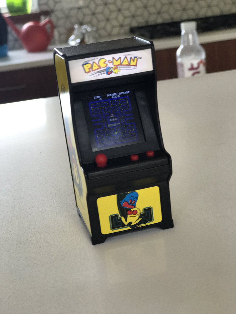 CM_Games's tweet image. Got these for Father's Day and and watching the kids play them is hilarious. I think I need a magnifying glass to see the screen though. #miniarcade