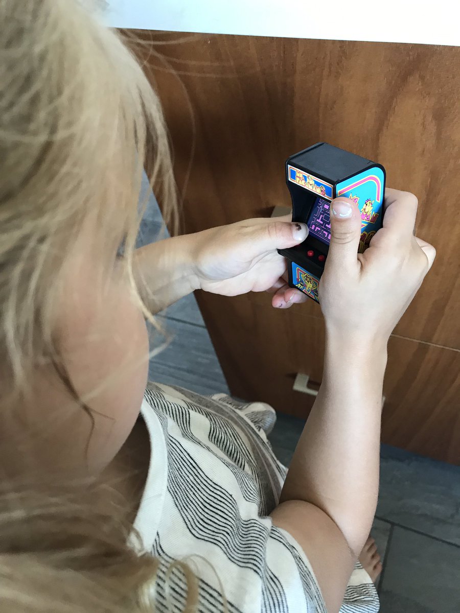 CM_Games's tweet image. Got these for Father's Day and and watching the kids play them is hilarious. I think I need a magnifying glass to see the screen though. #miniarcade