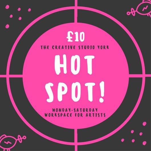 cstudioyork's tweet photo. COMPETITION TIME! Artists did you know we have HotSpots at the studio? These desk spaces for artists to use are usually £10 per day and include free tea and coffee all day! Please COMMENT, SHARE and LIKE this post (on facebook) to win a FREE hotspot this week in the studio https://t.co/aMAy2iBYoB