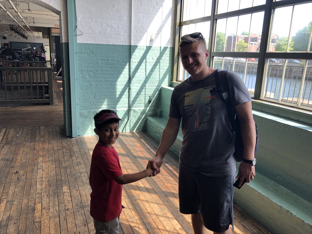 AgharaSukesh's tweet photo. Learning with pleasure - INI2018 journey begins in historic Lowell with a trolley tour and a visit to the Francis turbine https://t.co/MY3L7vu9Mf