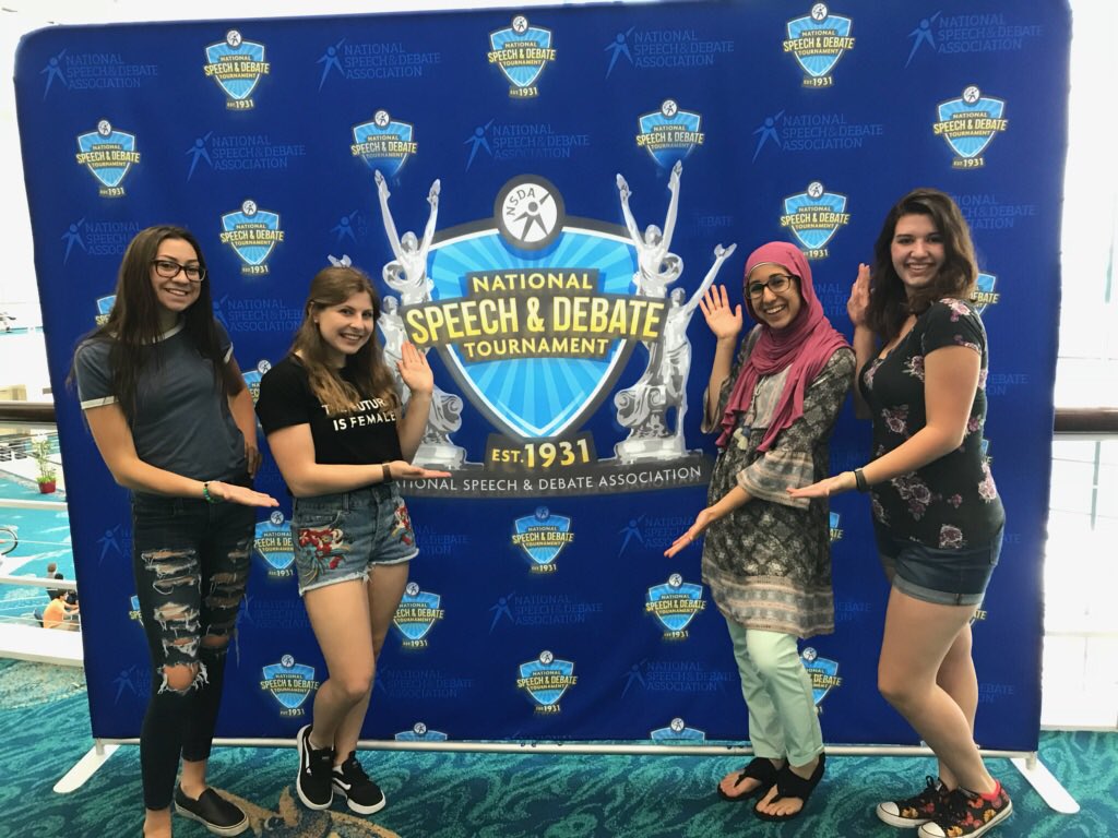 Checking out the Expo at registration!