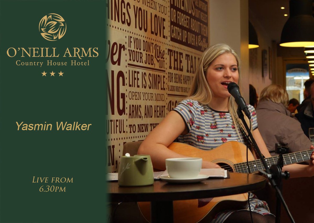 Live Music in the Lobby from Yasmin Walker from 6.30pm...