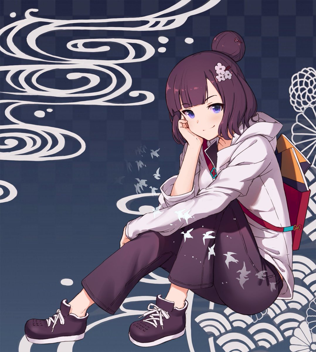 葛飾北斎(Fate) 「北斎かわいいねおようふく
 #FGO 」|ことりばこのイラスト