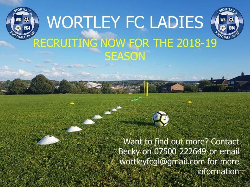 Coming soon - Wortley FC Ladies! Fancy joining us? Get in touch for more information... #WortleyFC #LadiesFootball #Leeds
