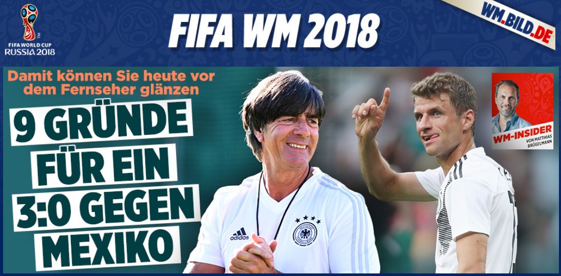 „Damit können Sie heute vor dem Fernseher glänzen.“ @Bild #MEXGER #GERMEX