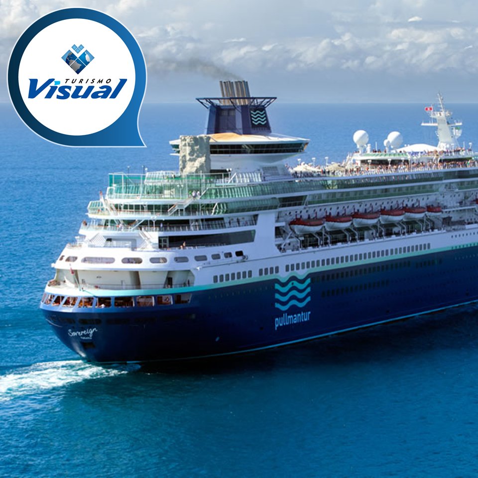 visualturismo's tweet photo. A #Pullmantur tem novidade para você! A partir deste mês, o Soberano tem 50% de desconto no 2 passageiro nas saídas de Reveillon, Férias de Janeiro, 23/Fevereiro e no Carnaval. Tudo com o conforto e lazer do all inclusive. Confira preços e mais detalhes no site da #VisualTurismo https://t.co/PGjIgwAMiP
