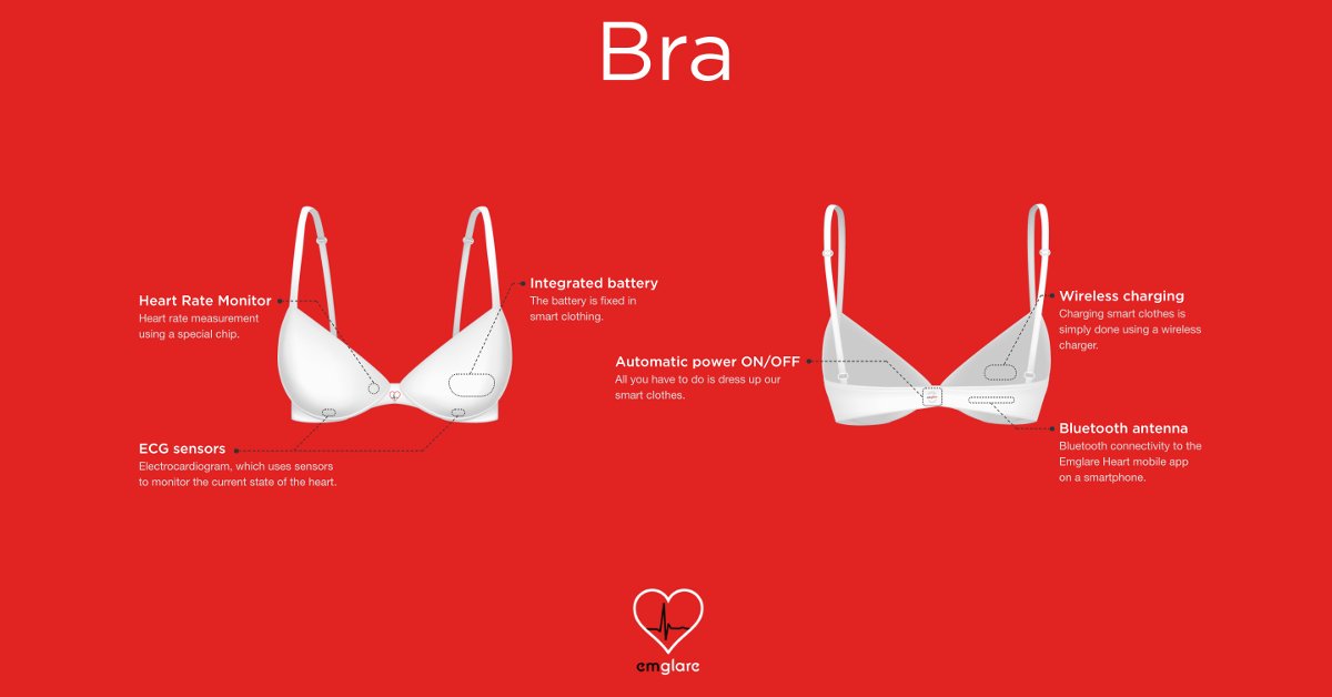 emglare's tweet photo. #Discover the Smart Bra that measures the ECG! https://t.co/cnW5EcZQPs Check your Beat. #CheckYourBeat

#ecg #heart #beat #heartbeat #heartbeats #check #disease #health #smartclothes #phone #undershirt #tshirt #bra #sportbra #cardio #hearts #emglare #emglareheart https://t.co/sQiqB0CfGT